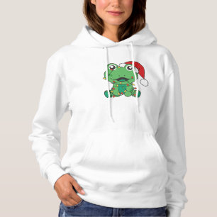 Frosch Weihnachts-Wintertiere Weihnachtsfrösche Hoodie
