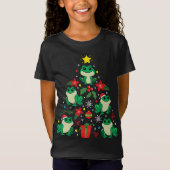 Frosch Weihnachtsbaum Funny Xmas Geschenk T-Shirt (Vorderseite)