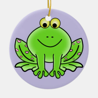 Frosch-Weihnachtsverzierung Keramik Ornament