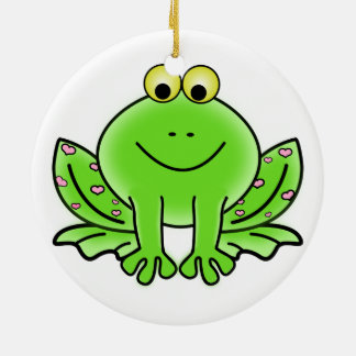 Frosch-Weihnachtsverzierung Keramik Ornament