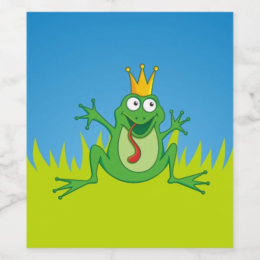 Frosch Weinetikett (Einzelnes Label)