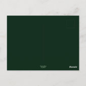 Frosch Whimsical Abstrakte Malerei Kunst Blumengrü Postkarte (Rückseite)