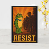 Frosch widersteht Rtland Frosch Protest - Rtland F Karte (Gelbe Blume)