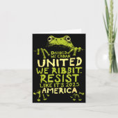 Frosch widersteht süß lustig karte (Vorderseite)