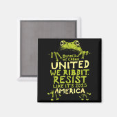 Frosch widersteht süß lustig  magnet (Vorderseite/Rückseite)