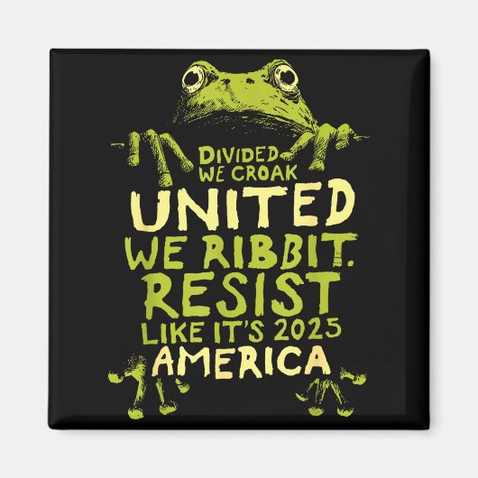 Frosch widersteht süß lustig  magnet (Vorne)