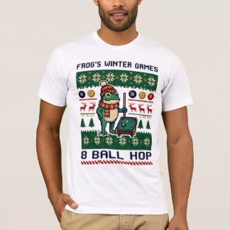 Frosch-Winterspiele 8-Ball-Hopser T-Shirt