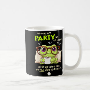 Frosch Wir dürfen vielleicht nicht so feiern wie w Kaffeetasse