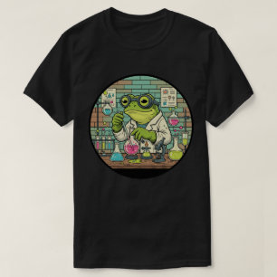 Frosch-Wissenschaftler Chemiker - Lustige Vintage- T-Shirt