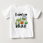 Frosch-Wissenschafts-Felsen Baby T-shirt (Vorderseite)