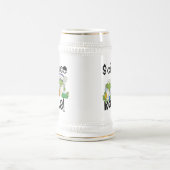 Frosch-Wissenschafts-Felsen Bierglas (Mittel)