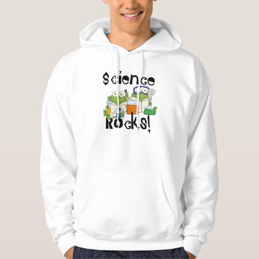 Frosch-Wissenschafts-Felsen Hoodie (Vorderseite)