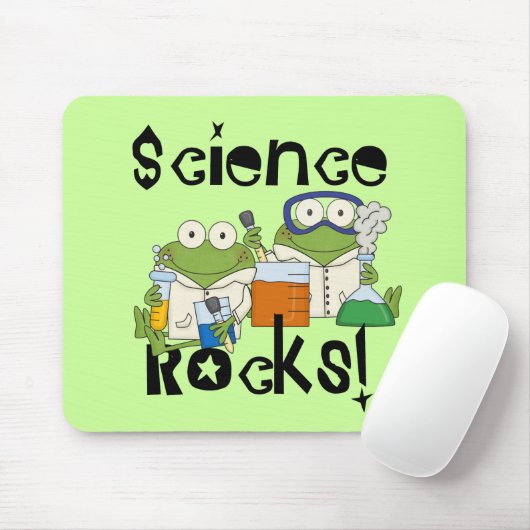 Frosch-Wissenschafts-Felsen Mousepad (Mit Mouse)