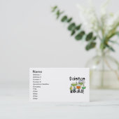 Frosch-Wissenschafts-Felsen Visitenkarte (Stehend Vorderseite)