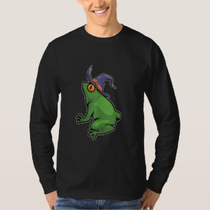 Frosch Witz Lazy Halloween Kostüm Zauberer T-Shirt
