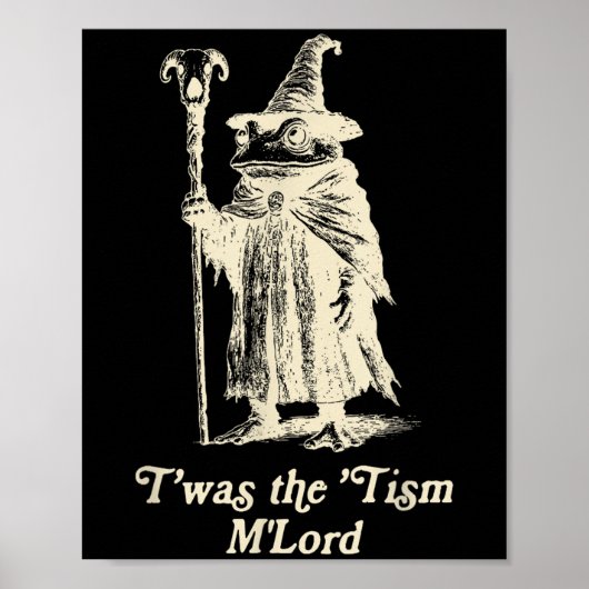 Frosch Wizard Meme Autismus Bewusstsein war die Ti Poster (Vorne)