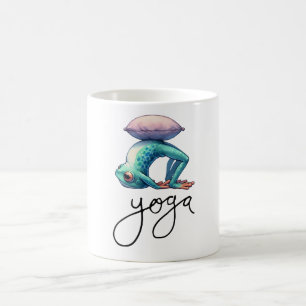 Frosch-Yoga Kaffeetasse
