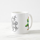 Frosch-Yoga Kaffeetasse (VorderseiteRechts)