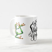 Frosch-Yoga Kaffeetasse (Vorderseite Links)