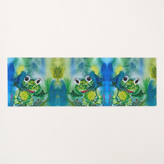 Frosch Yogamatte (Rückseite (Horizontal))