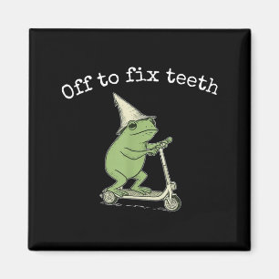 Frosch-Zahnarzt Zahnheilkunde Zahnmedizin Magnet