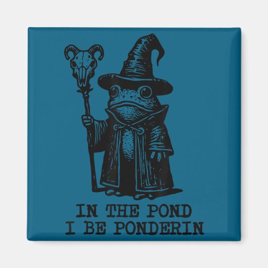 Frosch-Zauberer-Meme In The Nd I Be Nderin Magnet (Vorne)