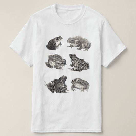 Frosch Zeichnend Grafik T-Shirt (Design vorne)