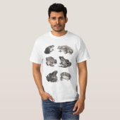 Frosch Zeichnend Grafik T-Shirt (Vorne ganz)