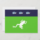 Frosch zum Geburtstag Einladung (Rückseite)