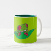 Frosch Zweifarbige Tasse (VorderseiteRechts)