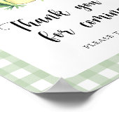 Froschbaby-Dusche - Danke, dass du gekommen bist Poster (Ecke)