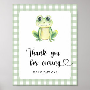 Froschbaby-Dusche - Danke, dass du gekommen bist Poster