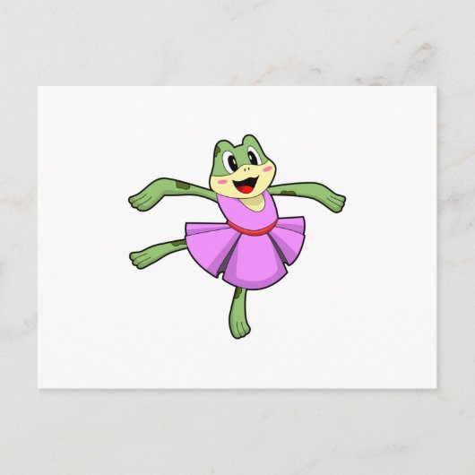 Froschballett-Tanz Postkarte (Vorderseite)