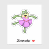 Froschballtanz Aufkleber (Blatt)