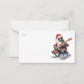 Froschband für Weihnachten bis/von Geschenk Mitteilungskarte (Vorderseite)