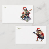 Froschband für Weihnachten bis/von Geschenk Mitteilungskarte (Vorne/Hinten)