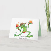 Froschband Geburtstagskarte oder Einladung (Rückseite)