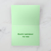 Froschband Geburtstagskarte oder Einladung (Innenseite)