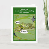 Froschbauer Funny Retirement Card Karte (Vorderseite)