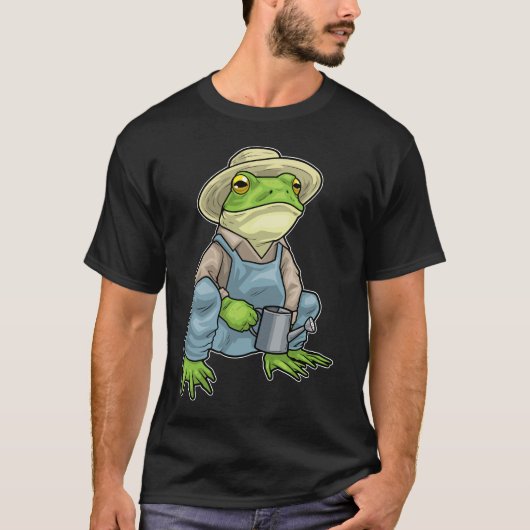 Froschbauer Gießkanne Bauernhof T-Shirt (Vorderseite)
