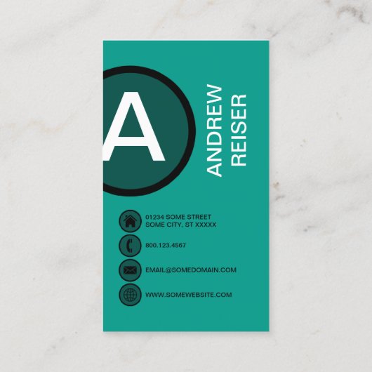 Froschblase Visitenkarte (Rückseite)