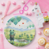 Froschbläuenballons Pappteller (Party)