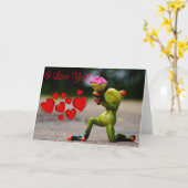 Froschbuke Karte (Gelbe Blume)