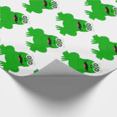 Froschdesign Geschenkpapier (Ecke)