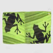 Froschdesign Golfhandtuch (Horizontal)