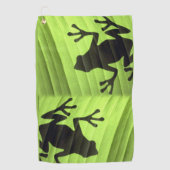 Froschdesign Golfhandtuch (Vorderseite)