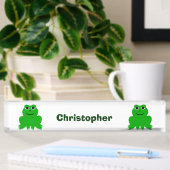 Froschdesign Namensplakette