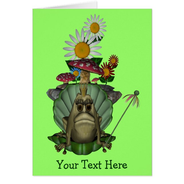 Froschdruck auf der Niedlichen Karte Throne (Vorne)