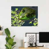 Froschdruck Poster (Heimbüro)