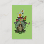 Froschdrucke auf der Niedlichen Visitenkarte von T (Rückseite)